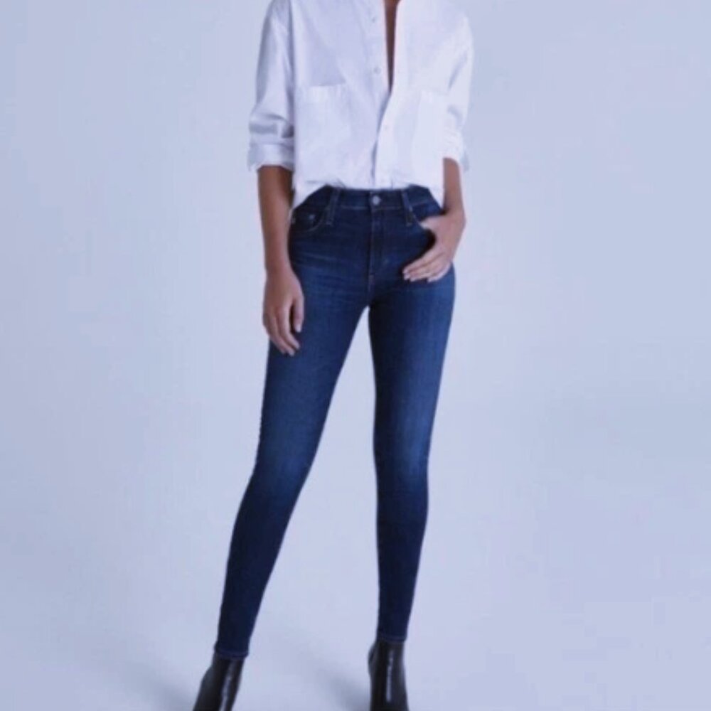 Ag Contour 360 Farrah Skinny Ankle Jeans Denim Size 24 NWT
